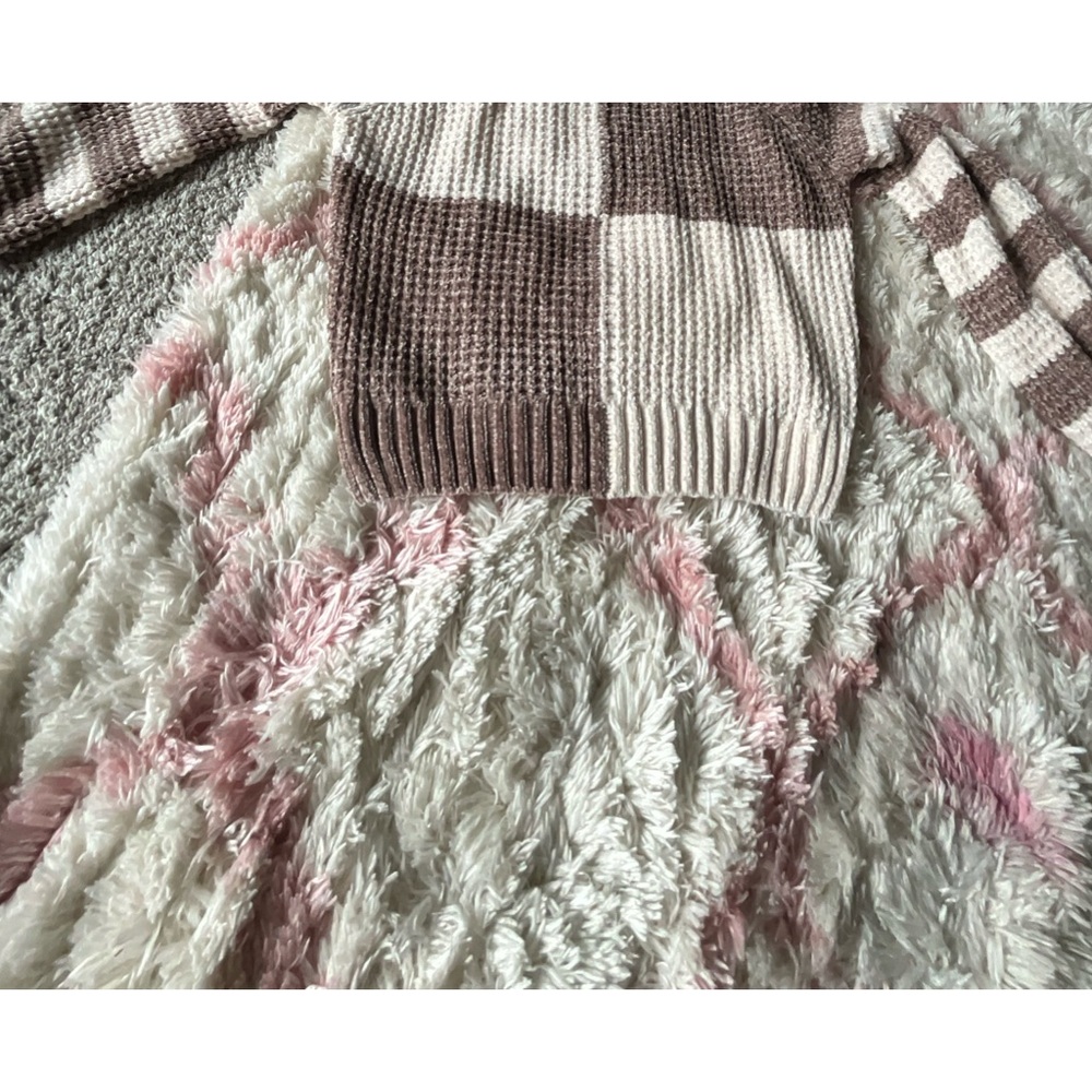 Brown and cream sweater